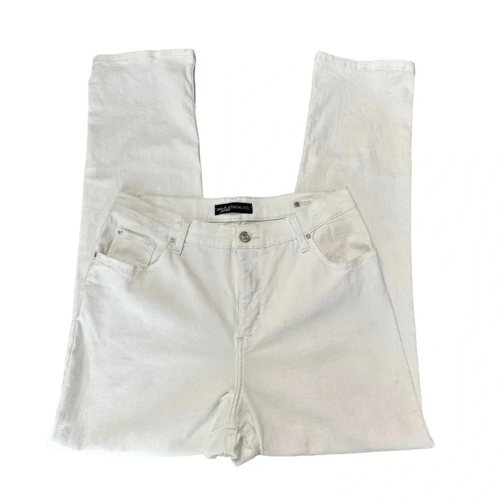 Lee‎ Platinum Label 12M white cotton stretch jeans